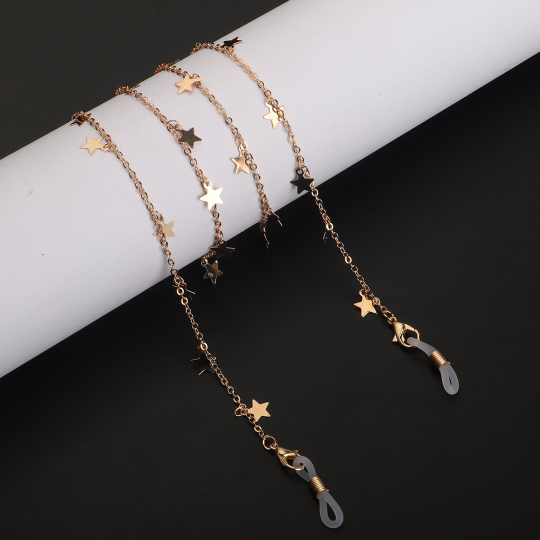 Star-Decorated Eyewear Chain Bowlift