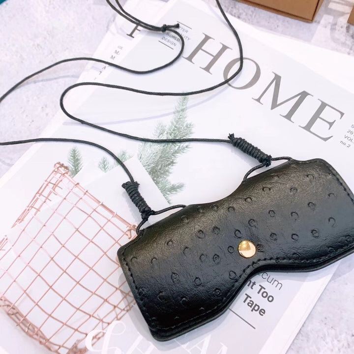 Decorative Leather Eyewear Case Bowlift