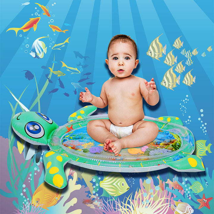 Unisex inflatable play mat with marine motifs Bowlift