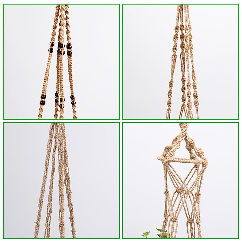 Macramé Plant Hanger with Artistic Design Bowlift