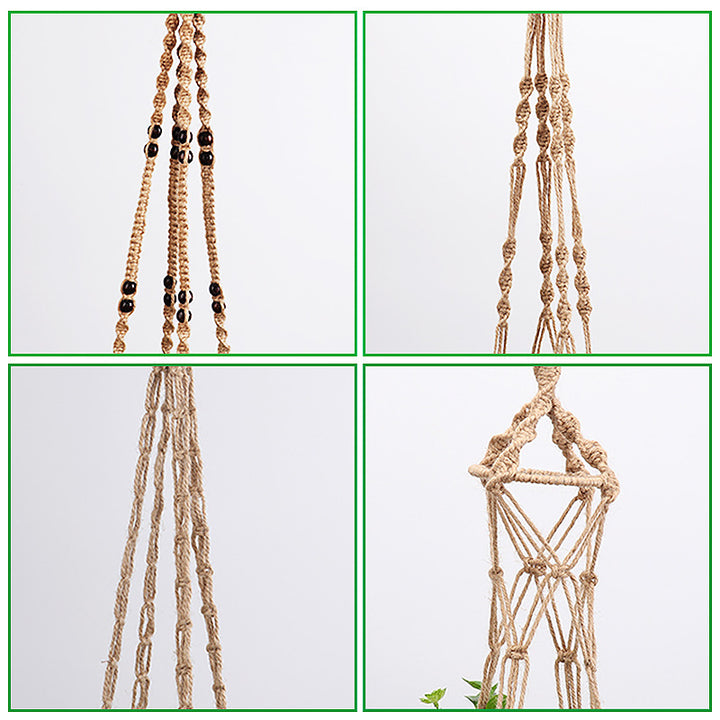 Macramé Plant Hanger with Artistic Design Bowlift