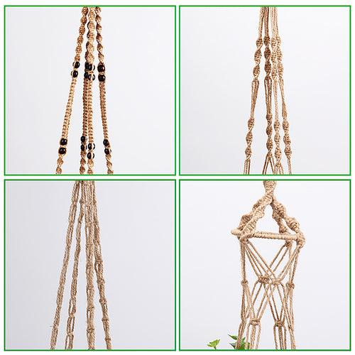 Macramé Plant Hanger with Artistic Design Bowlift