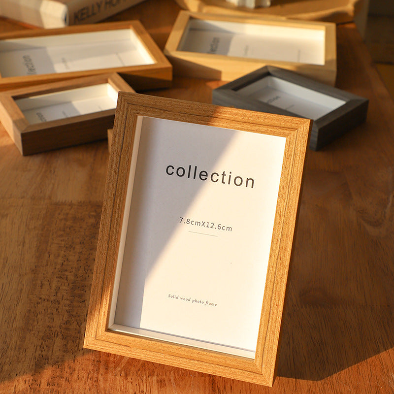 Solid Wood Photo Display Frame for Home