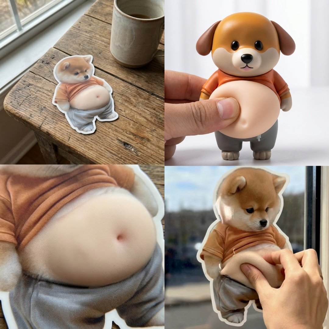 Chubby Shiba Silicone Sticker Protector | Bowlift