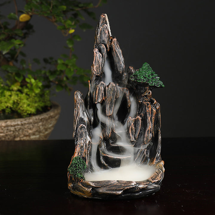 Decorative Mountain Waterfall Incense Fountain