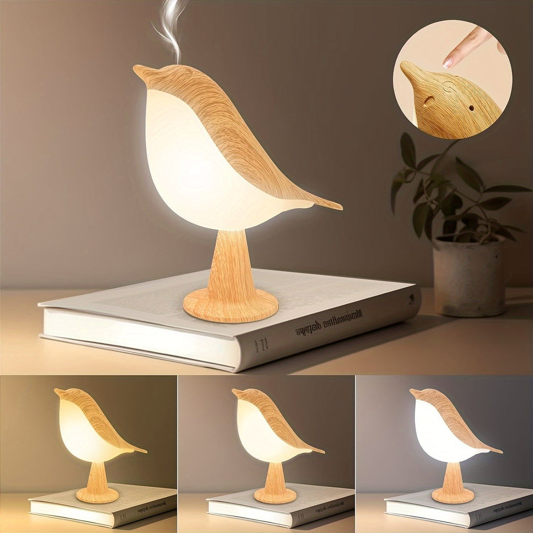 BrightNest - USB LED Bird Table Lamp with Touch Bowlift