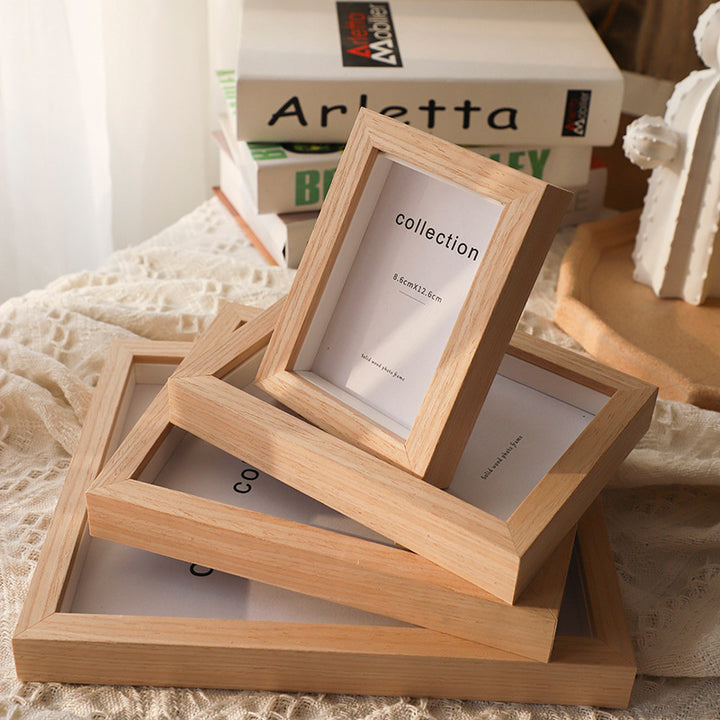 Solid Wood Photo Display Frame for Home
