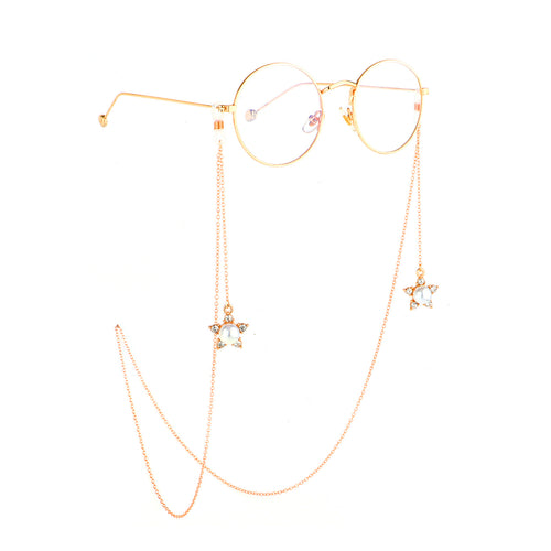 Pearl-Accented Eyewear Chain Bowlift