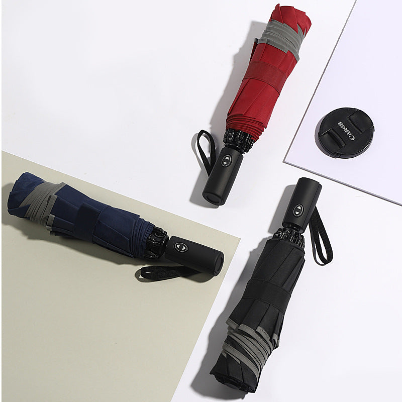 Women's automatic umbrella with reflective safety technology Bowlift