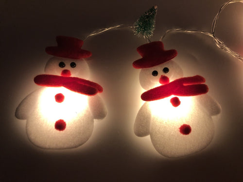 BowLift | Christmas Snowman String Light 20/30 Light USB Battery Decoration String Lights