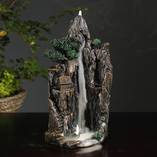 Decorative Mountain Waterfall Incense Fountain