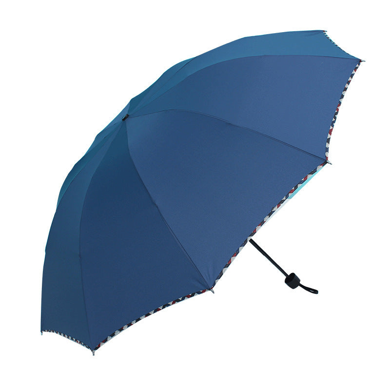 Women lightweight automatic umbrella with sturdy frame and practical carrying mechanism Bowlift