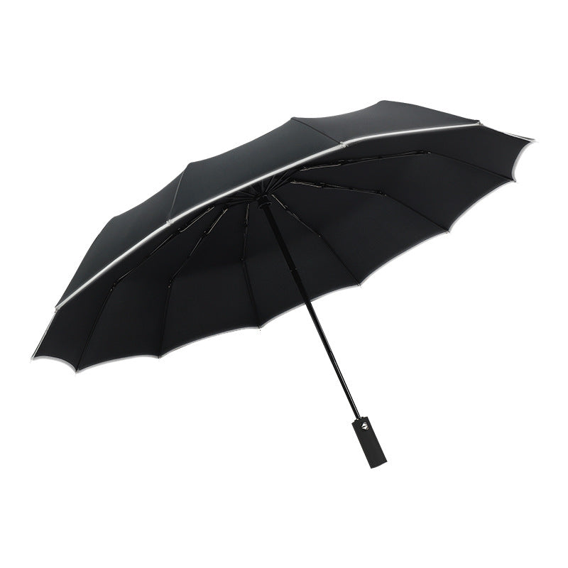 Women's automatic umbrella with reflective safety design Bowlift