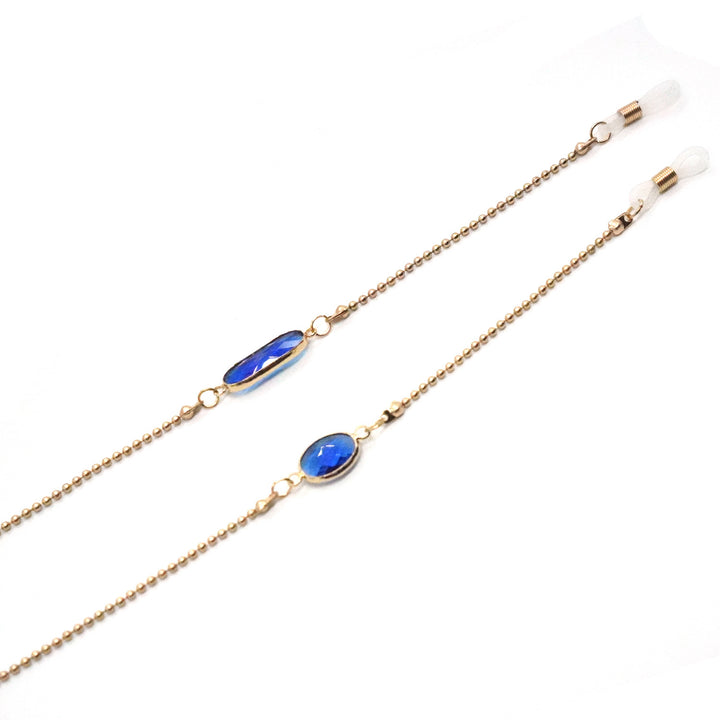 Elegant Gemstone Glasses Chain Bowlift