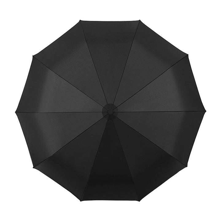 Women's automatic windproof folding umbrella with reflective safety features Bowlift