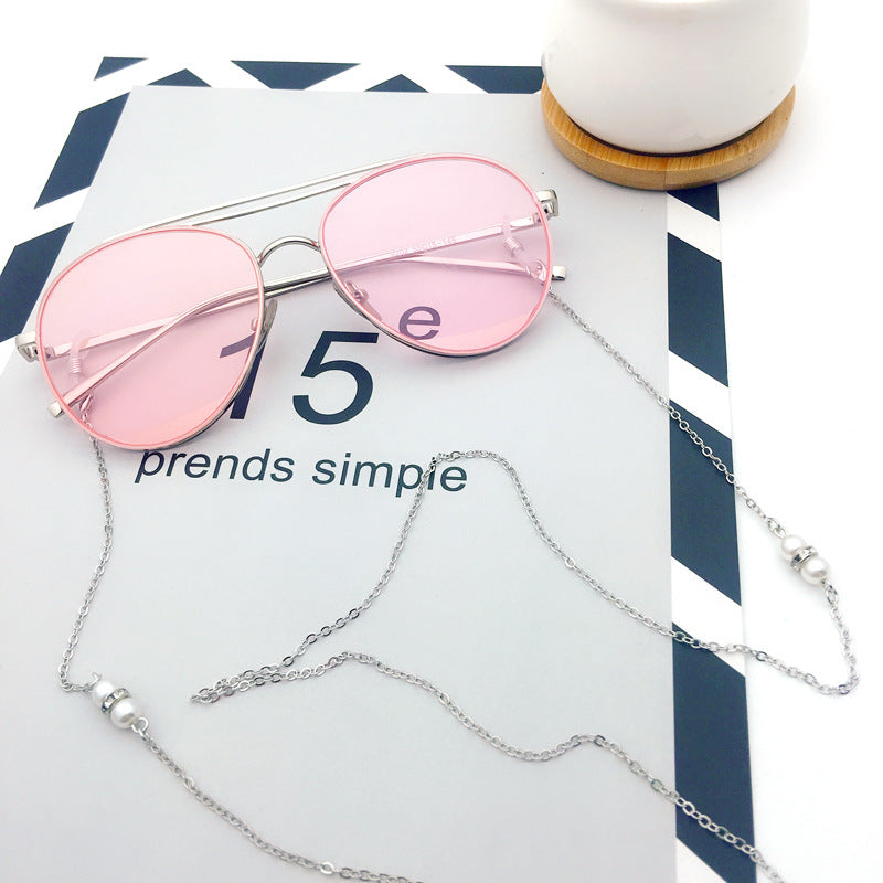 Premium Silver-Linked Eyewear Chain Bowlift