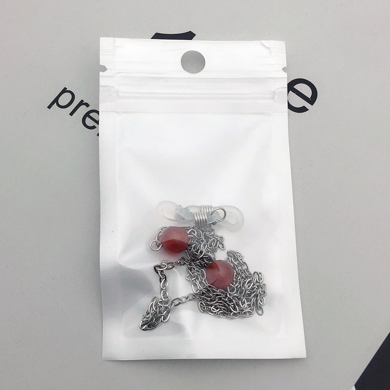 Elegant Beaded Eyewear Chain Bowlift