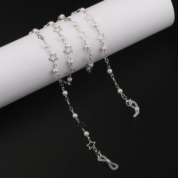 Pearl and Metal Eyewear Holder Chain Bowlift
