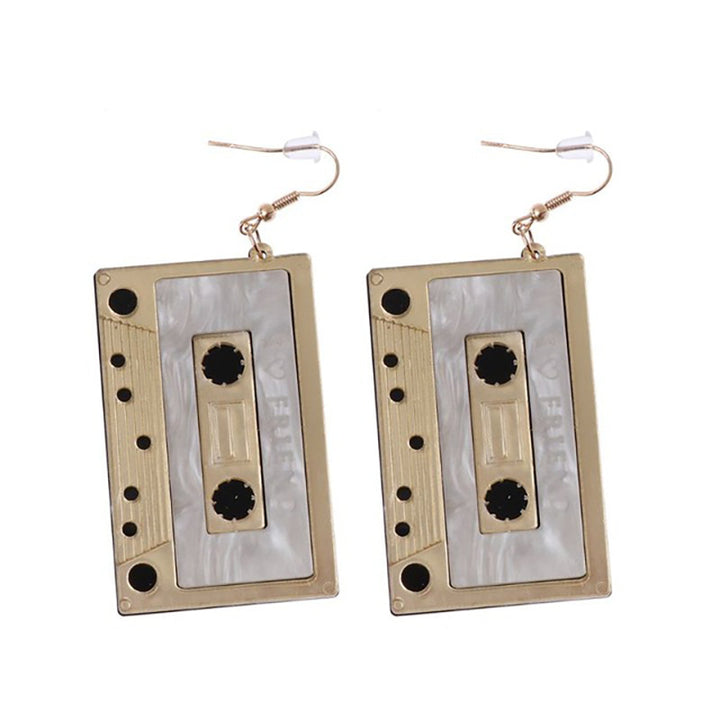 Retro-Inspired Cassette Tape Earrings Bowlift