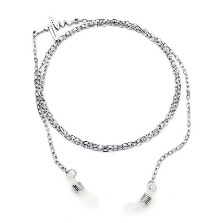 Trendy Heartbeat Design Eyewear Chain Bowlift