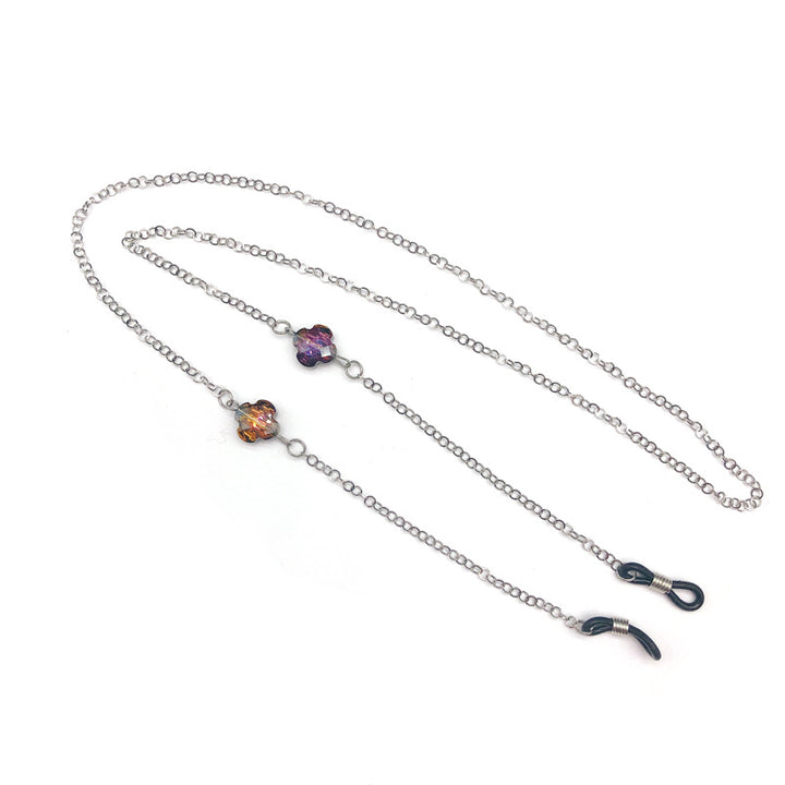 Elegant Gemstone Accented Eyewear Chain Bowlift