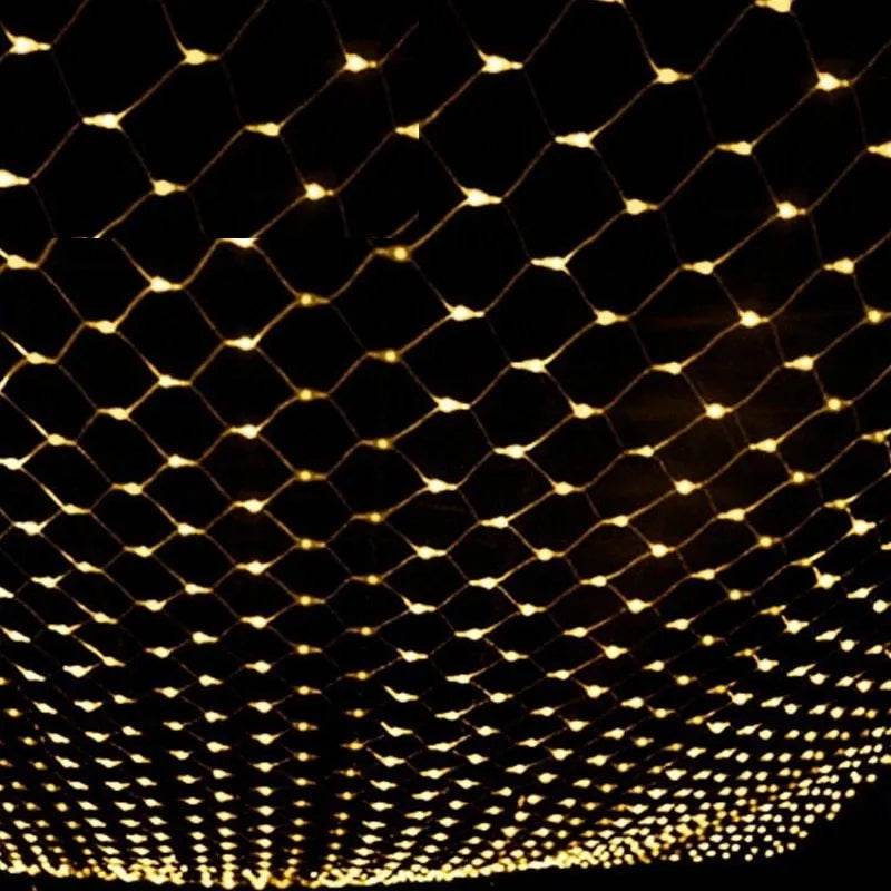 BowLift | Christmas led lights string lights outdoor waterproof fishnet lights full of stars paved holiday lights wedding ins decorative lights