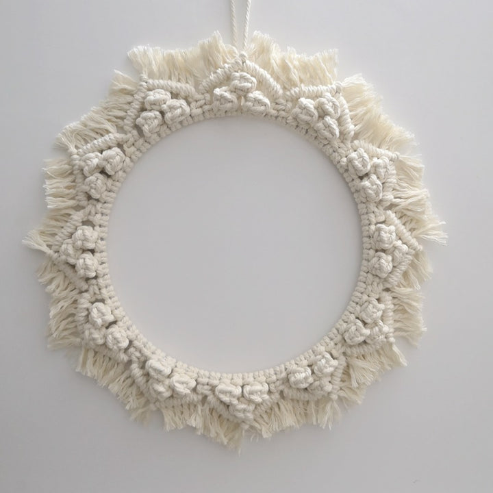 Decorative Macrame Wall Mirror Bowlift