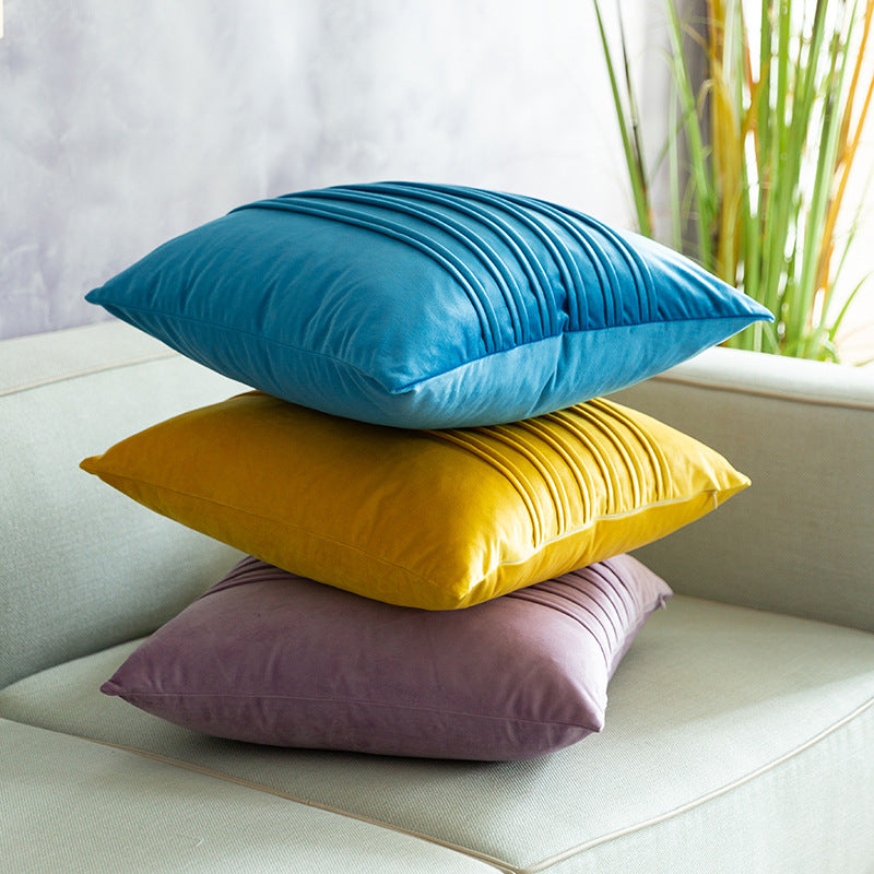 Textured Velvet Throw Pillow