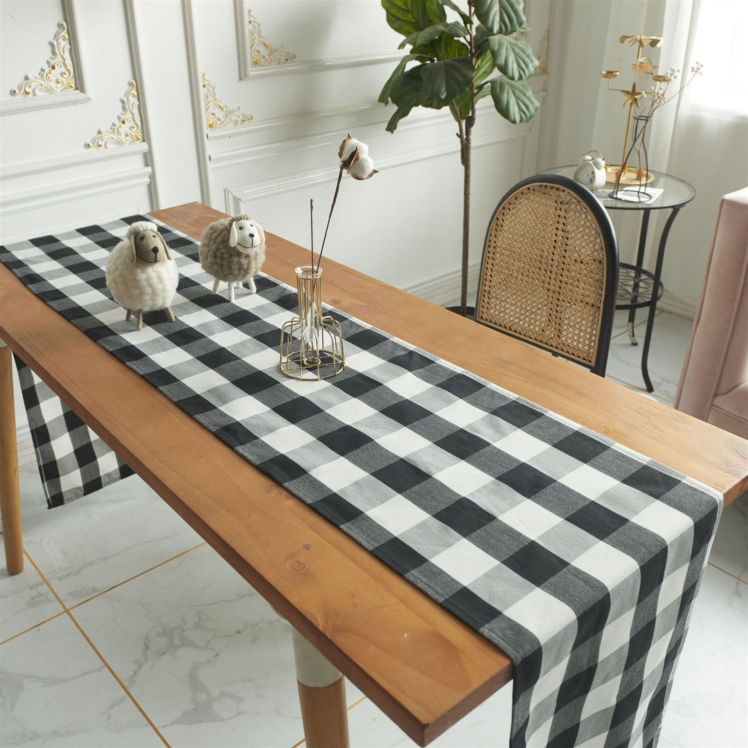 Gingham Check Table Runner
