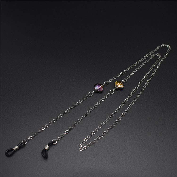 Elegant Gemstone Accented Eyewear Chain Bowlift