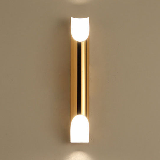 BowLift | Gold/Black/White Tube Wall Lamp Wall Light Modern Style 2/4 Lights Metal Wall Mounted Lamp for Living Room