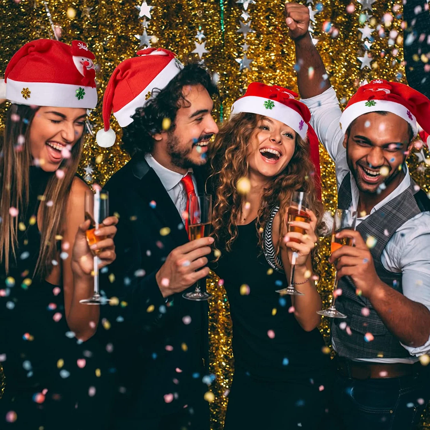 BowLift | Merry Christmas LED Light Hat Santa Claus