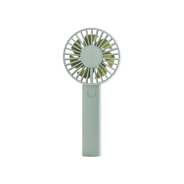 Unisex portable battery-operated mini hand fan with one-button operation and protected fan grill Bowlift