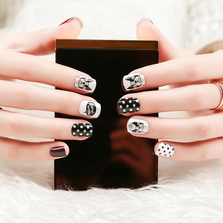 Whimsical Cartoon Animal Press-On Nail Set