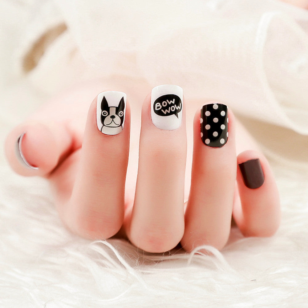 Whimsical Cartoon Animal Press-On Nail Set