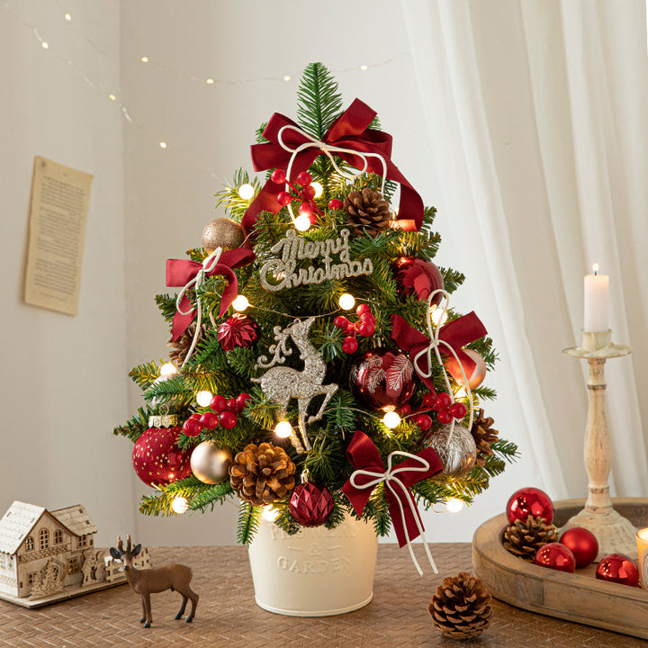 Mini Christmas tree made of PE, 45 or 60 cm, with lighting