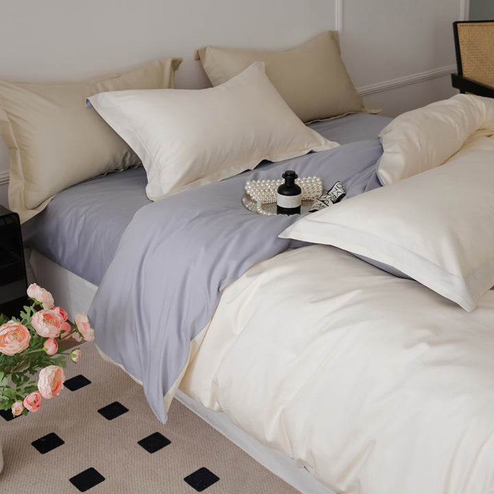 Long-staple cotton bedding set, 4-piece