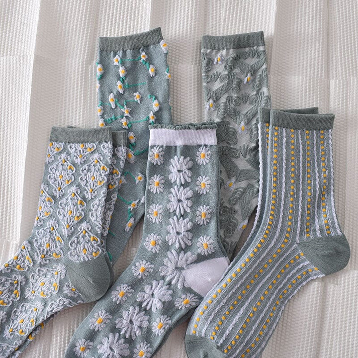 BowLift | Women's Floral Cotton Socks (10 Pairs)