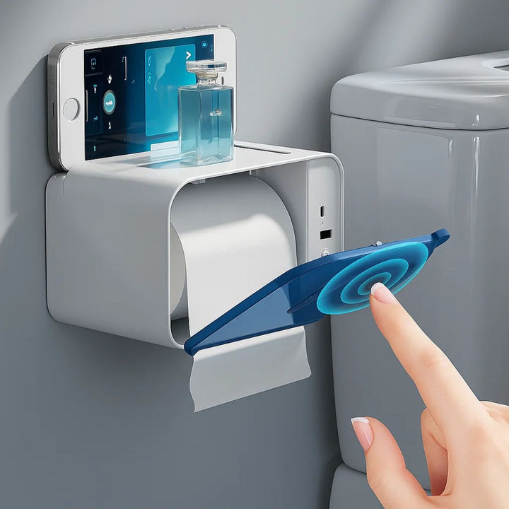 CleanGuard | Touch‑Free Toilet Roll Dispenser – Sensor‑Activated – Auto‑Fold Cut – For Busy Washrooms Bowlift