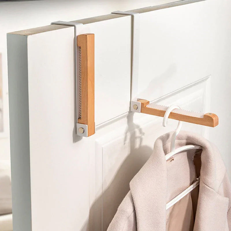Foldable Wood Over The Door Hooks | Bowlift