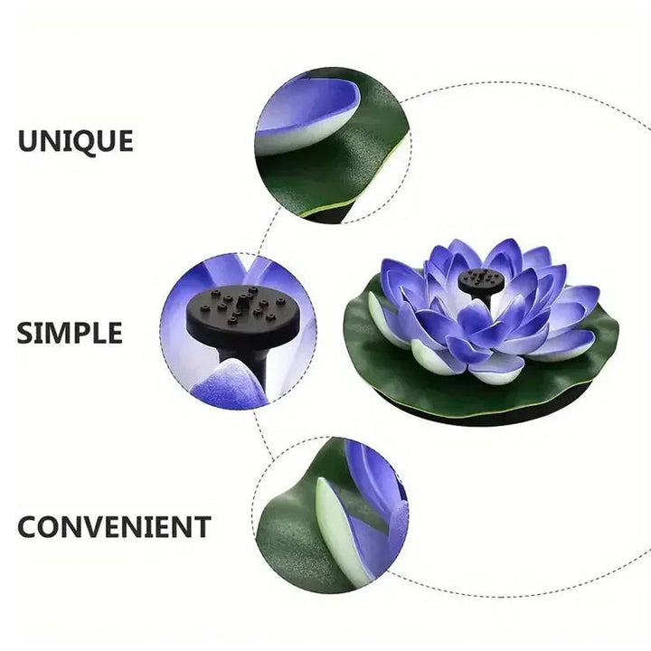 BowLift | Lotus-shaped solar fountain pond decoration