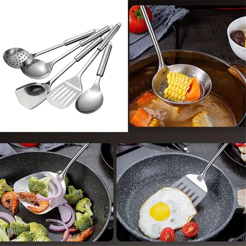 BowLift | Premium Stainless Steel Cooking Utensils | 5pcs Set