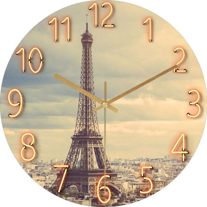 BowLift | Modern Wooden Wall Clock with Silent Mechanism