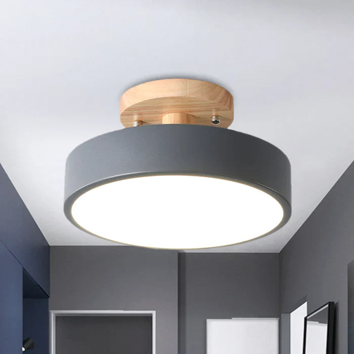 Scandinavian LED Ceiling Lamp - NordWood | Bowlift