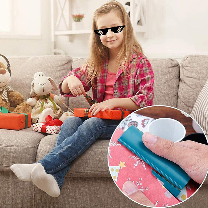 Gift Wrapping Paper Cutter, Mini Portable Paper Cutting Tool | Bowlift