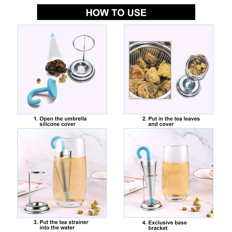 BowLift | Stainless Steel Tea Filter Umbrella