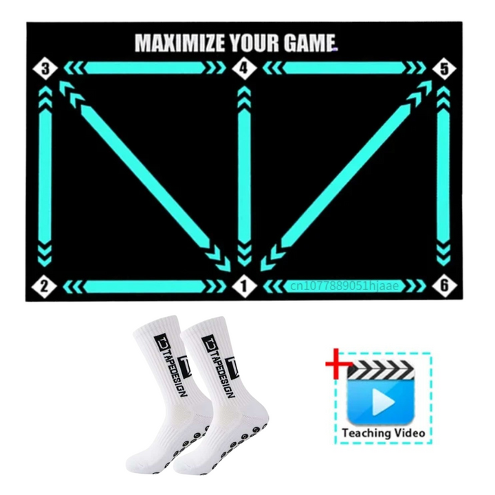 BowLift | Football Pro Training Mat | Anti-Slip, 2x2m Size  for Skill Enhancement and Home Training