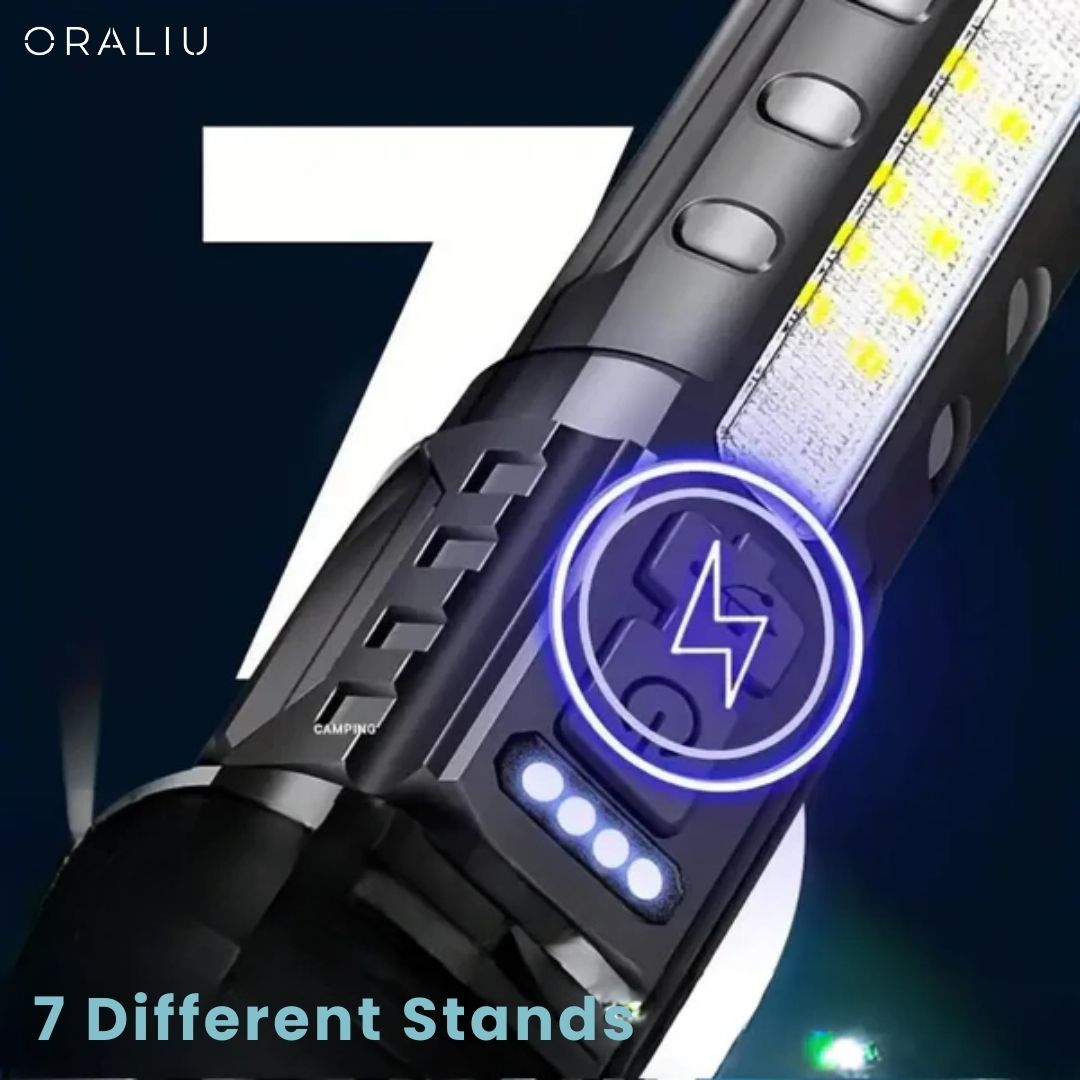 BowLift | Zoomable LED Flashlight – 3KM Range, Ultra Bright & Durable