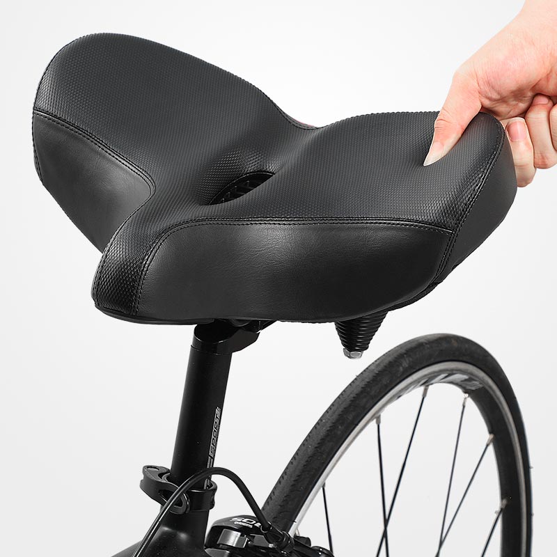 BowLift | RideEase - Extra Wide & Breathable Comfortable Bike Saddle, Ergonomic Bicycle Seat