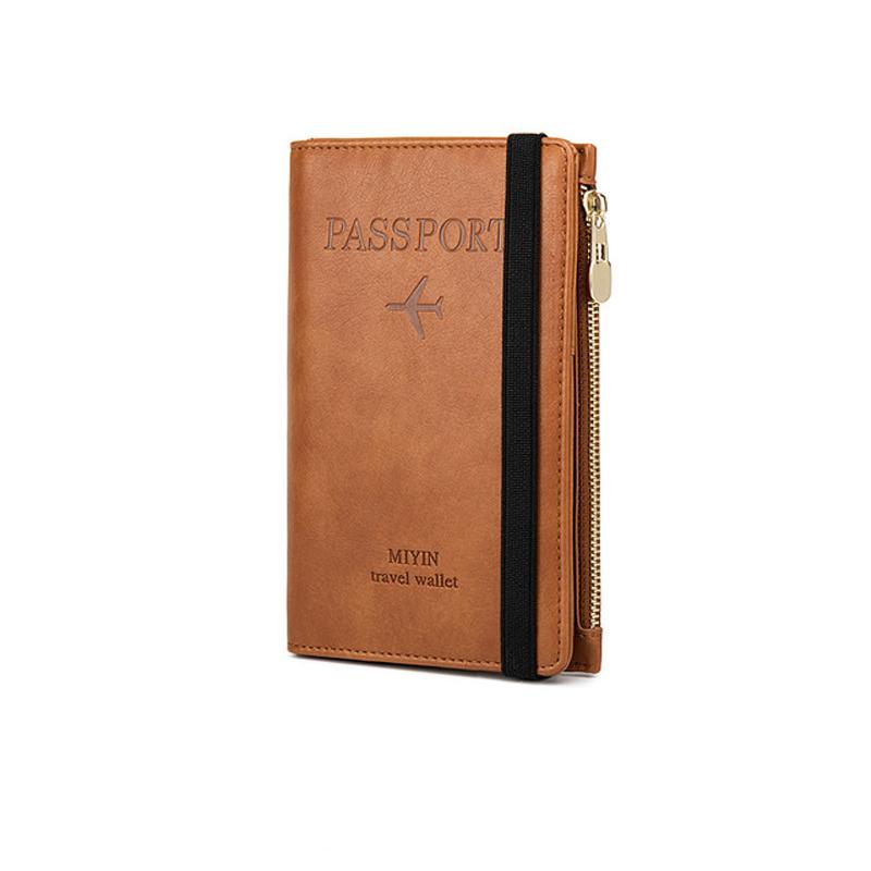 Men's Leather Passport Wallet with RFID Blocking | Bowlift